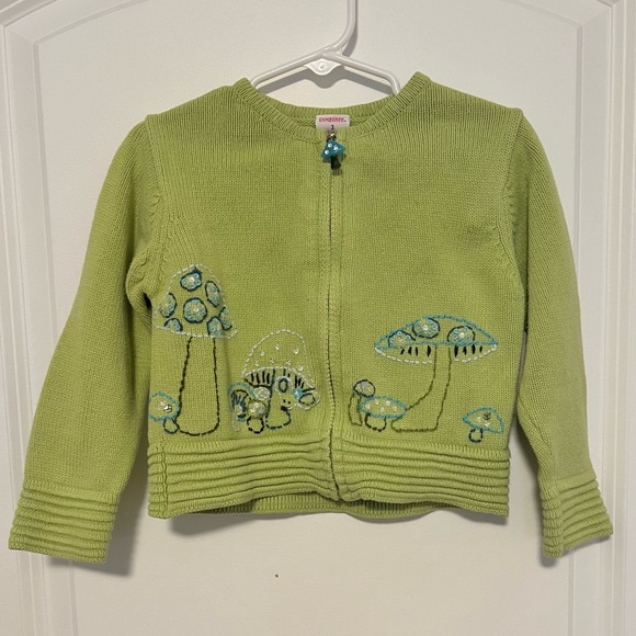 VNTG Y2K Gymboree Cottagecore Mushroom Print Cardigan - Picture 1 of 7